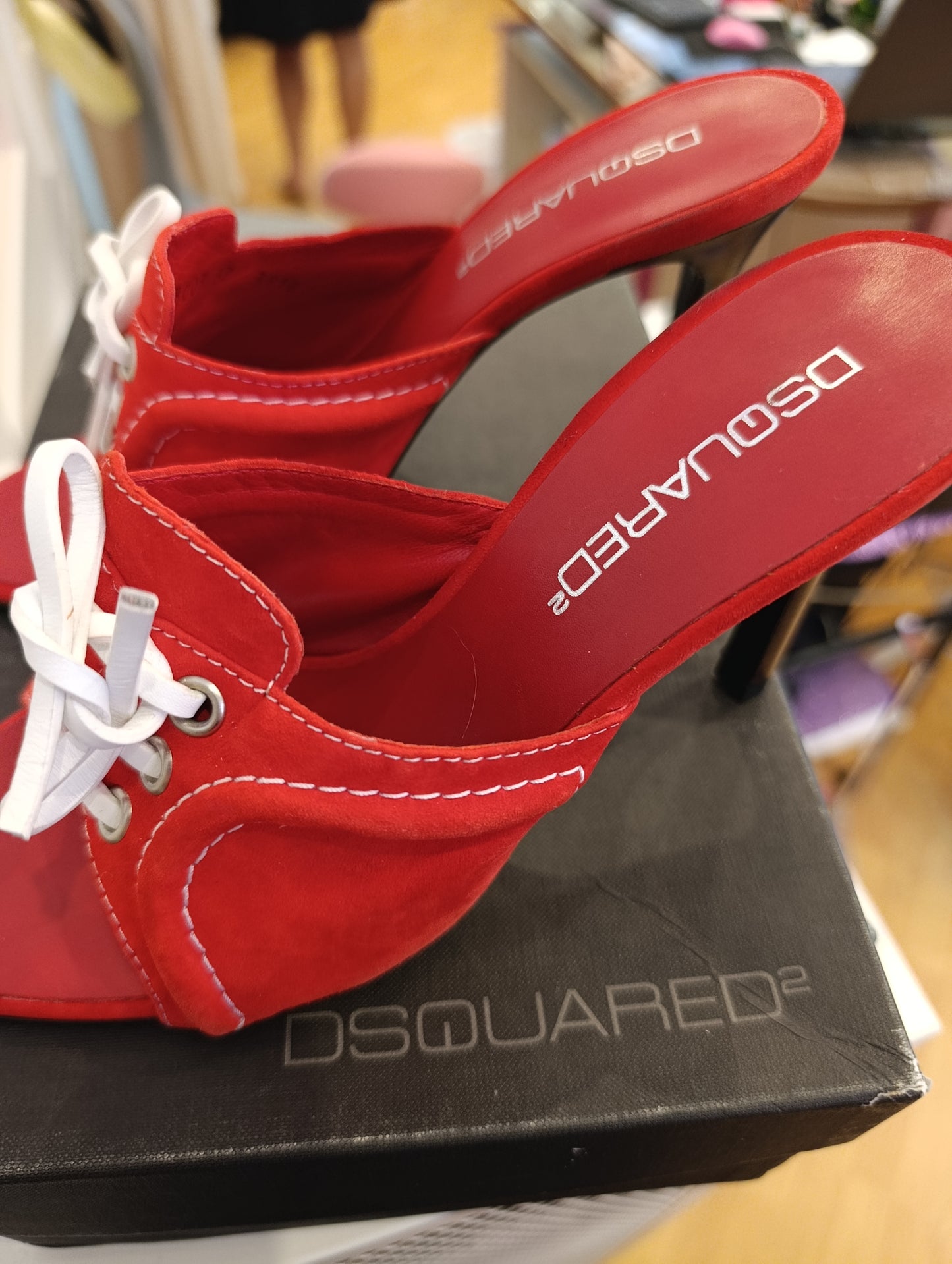 Tacchi dsquared2 n37 rosse