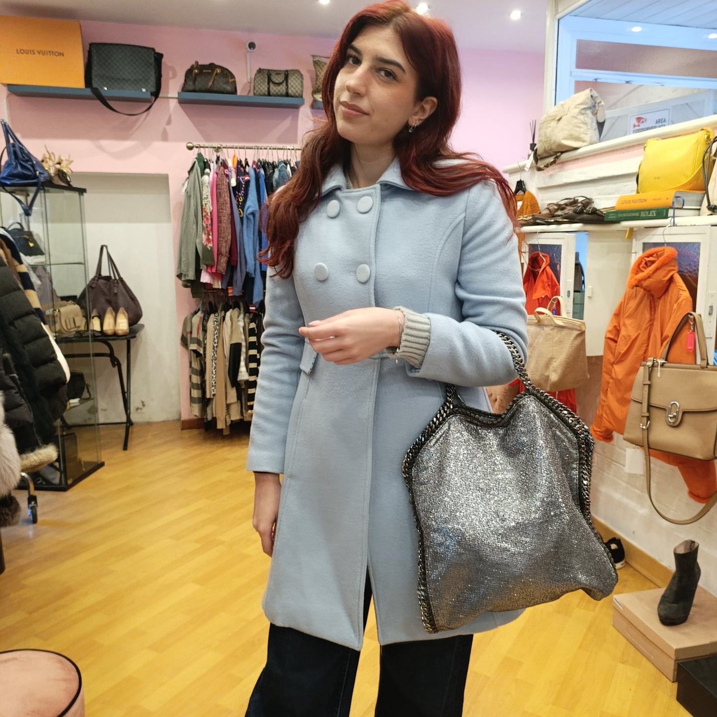 Cappotto luckylu tg 40/42 colorazione carta da zucchero