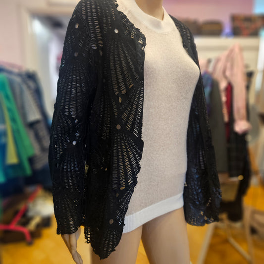 Giacca in pelle traforata tg S