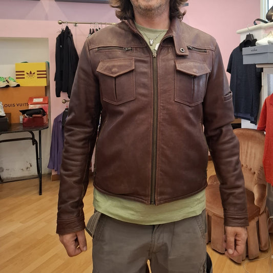Giacca in pelle Bruno Magli tg 50