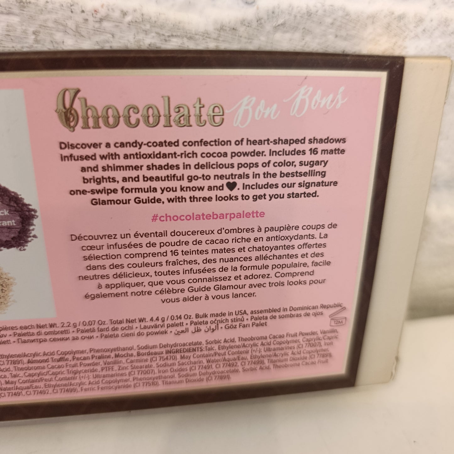 Palette too Faced chocolate bon bon