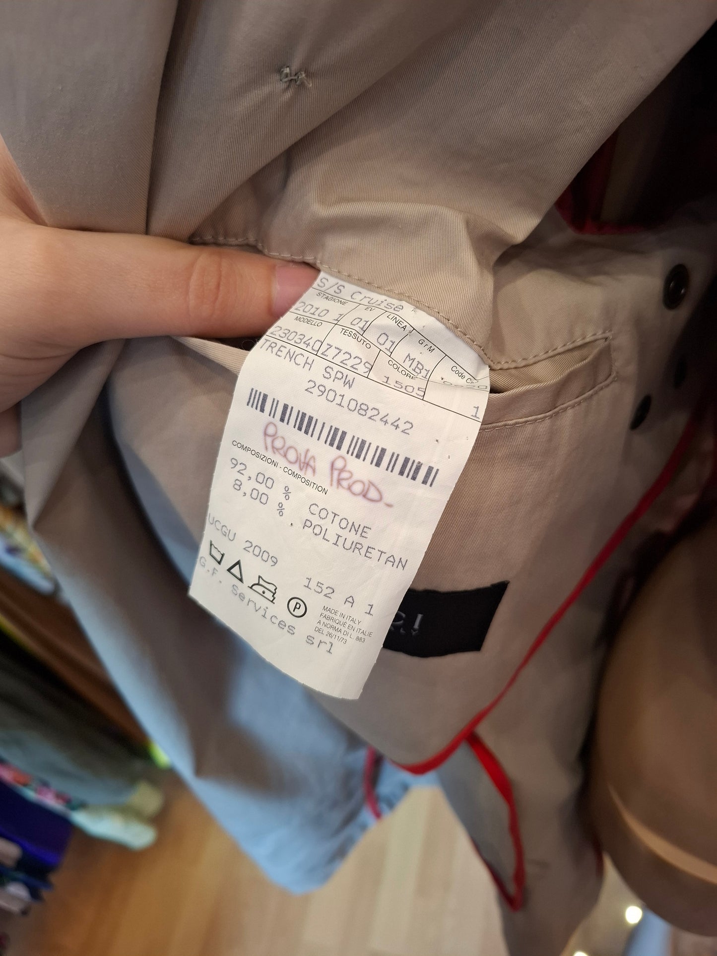 Trench Gucci tg 46 beige