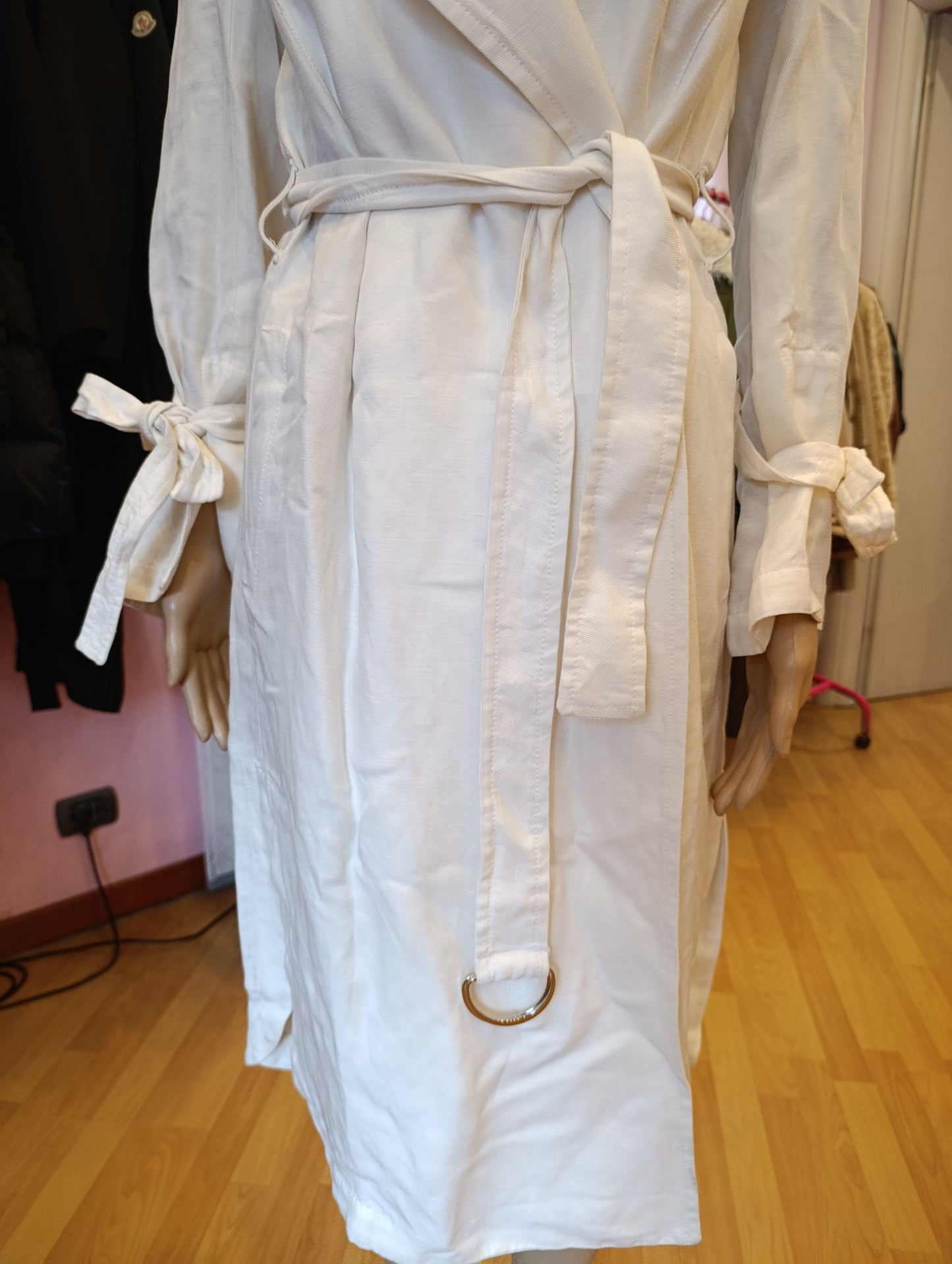 Trench bianco Max&Co tg 36 oversize