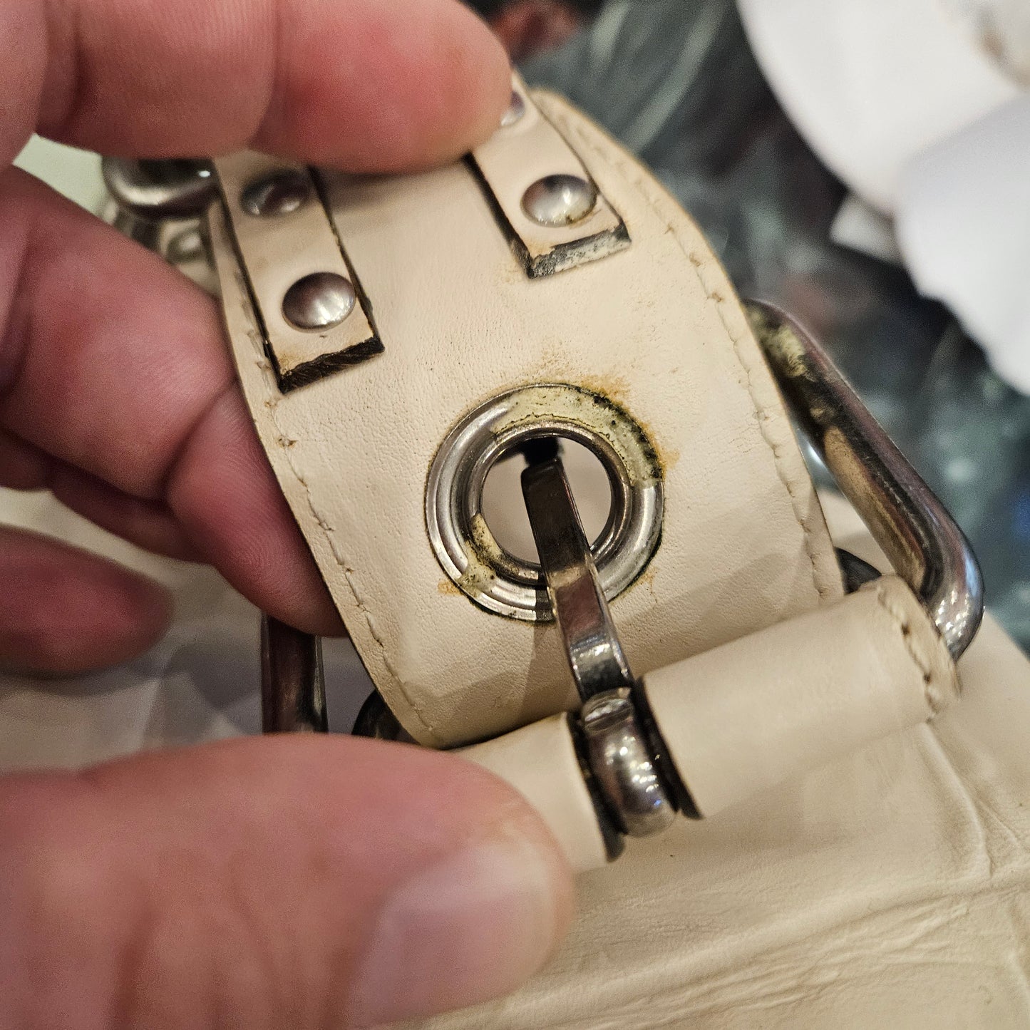 Borsa Chloé white avory