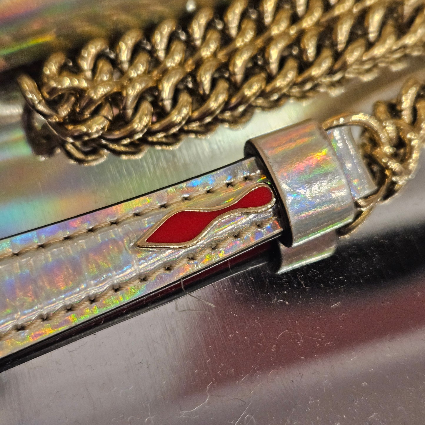 Pochette a tracolla Louboutin Louibiclutch