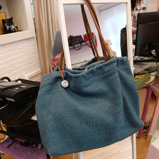 Borsa Furla verde petrolio