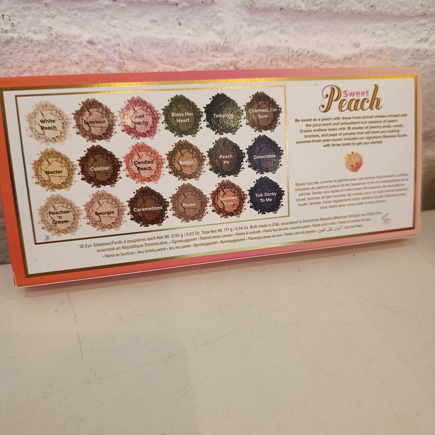 Palette sweet Peach too Faced