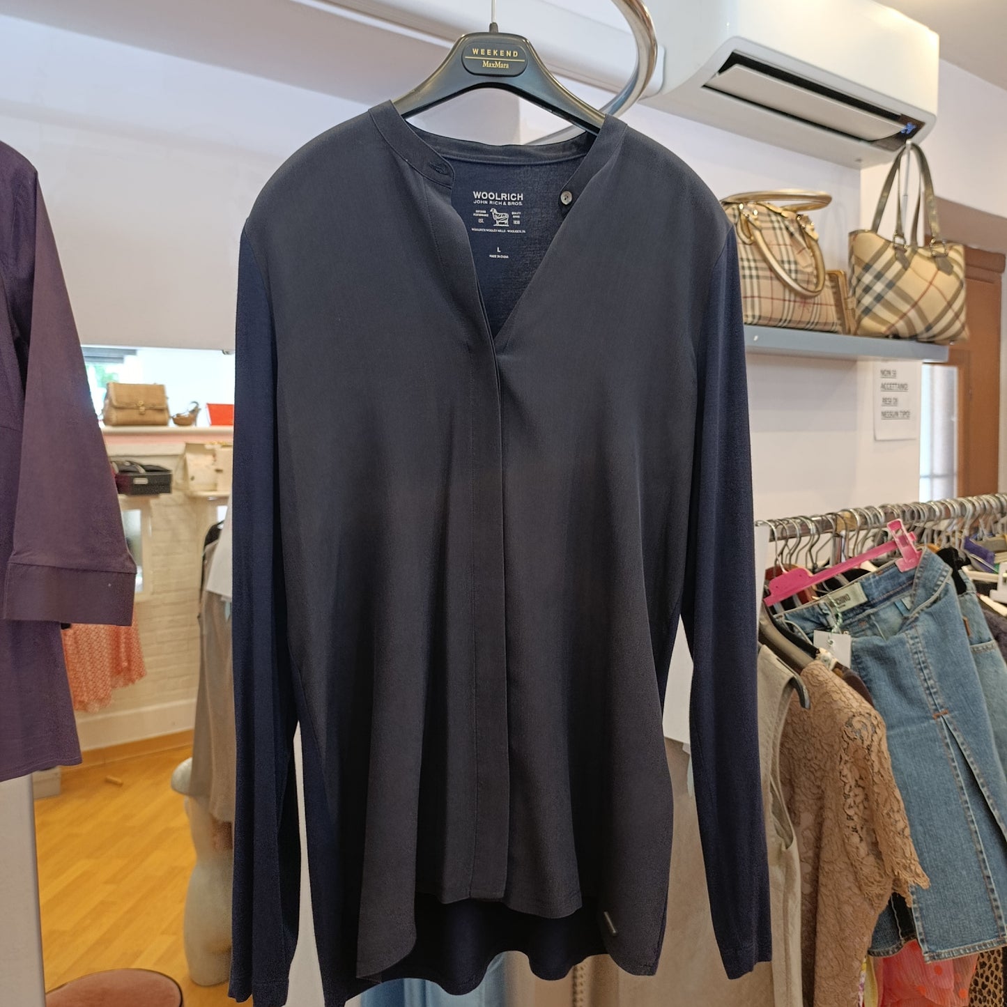 Camicia Woolrich tg L blu notte