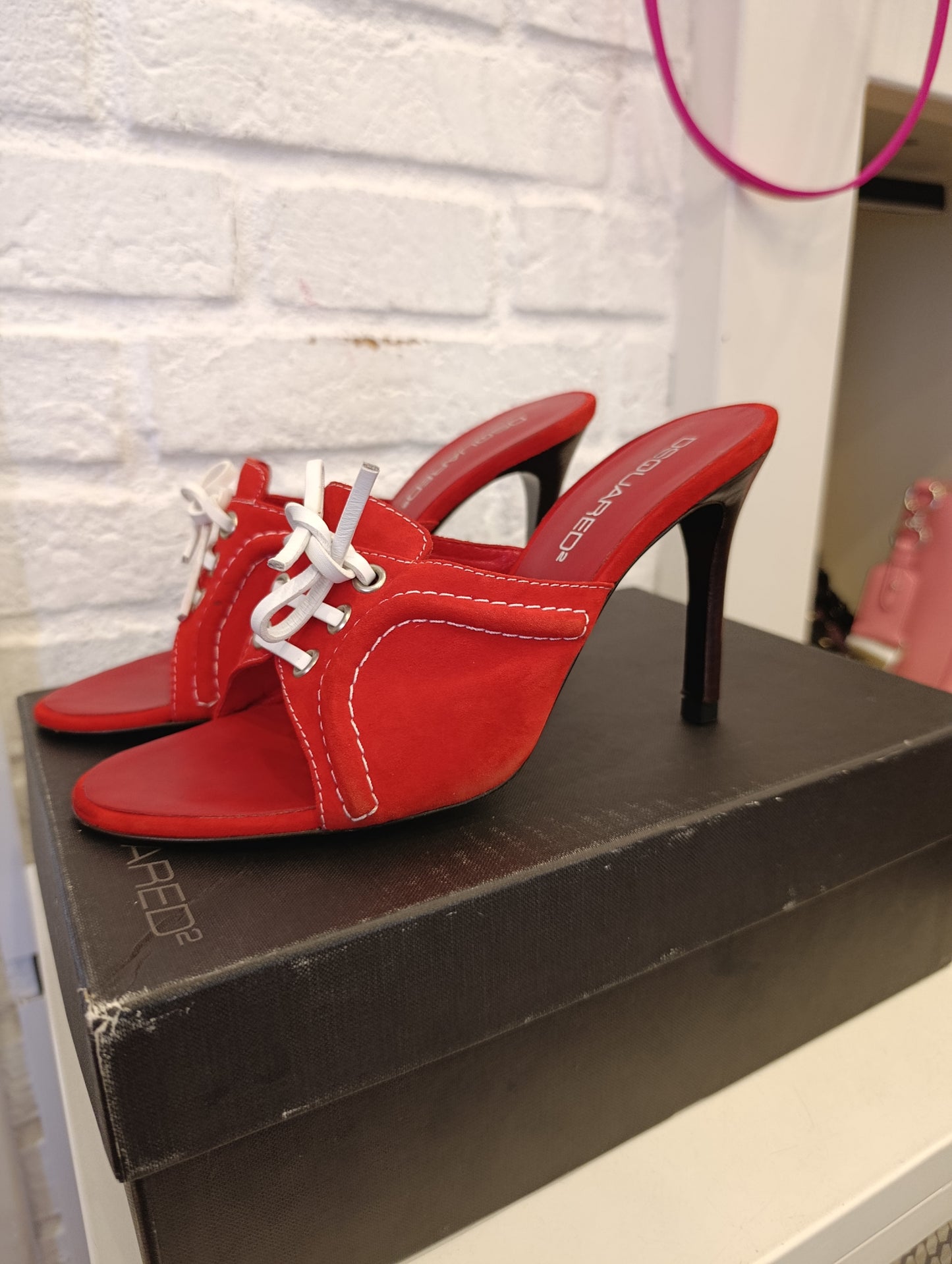 Tacchi dsquared2 n37 rosse