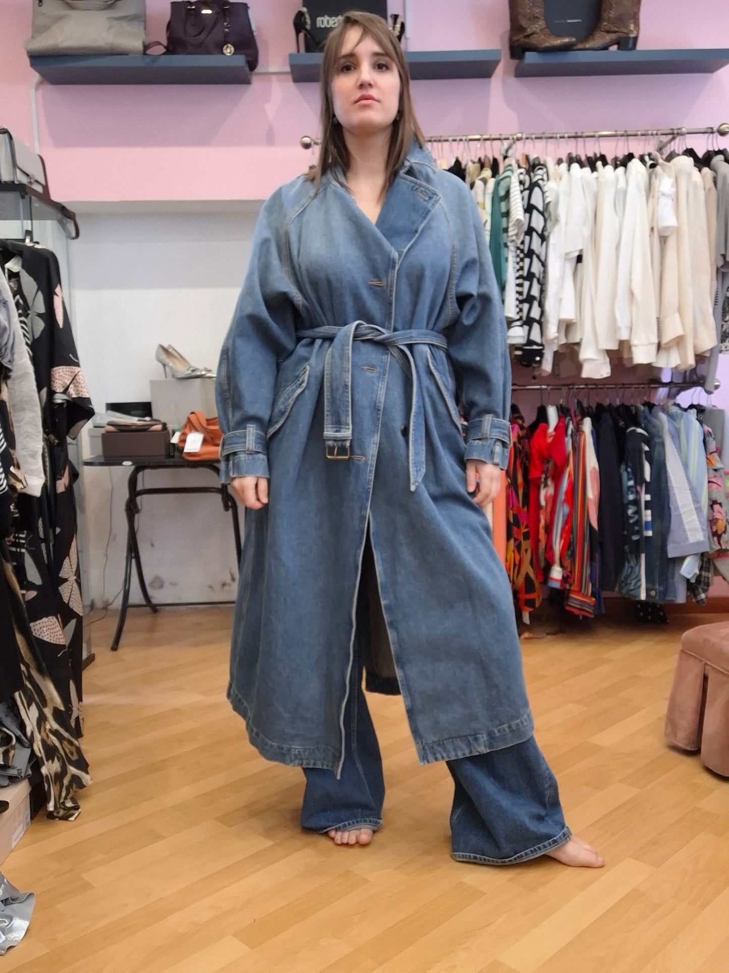 Trench in denim Isabel Marant tg 36fr 40IT