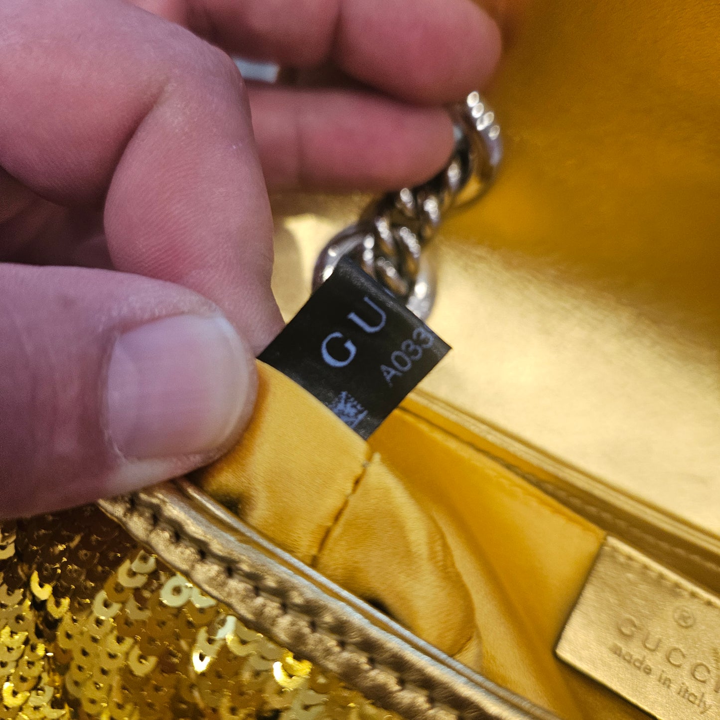 Gucci Marmont con pailettes