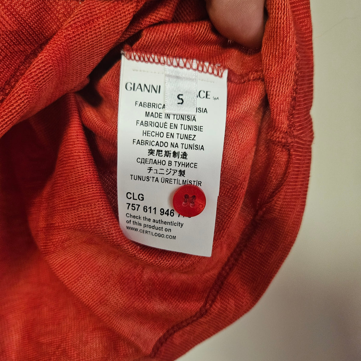 Polo Versace tg S
