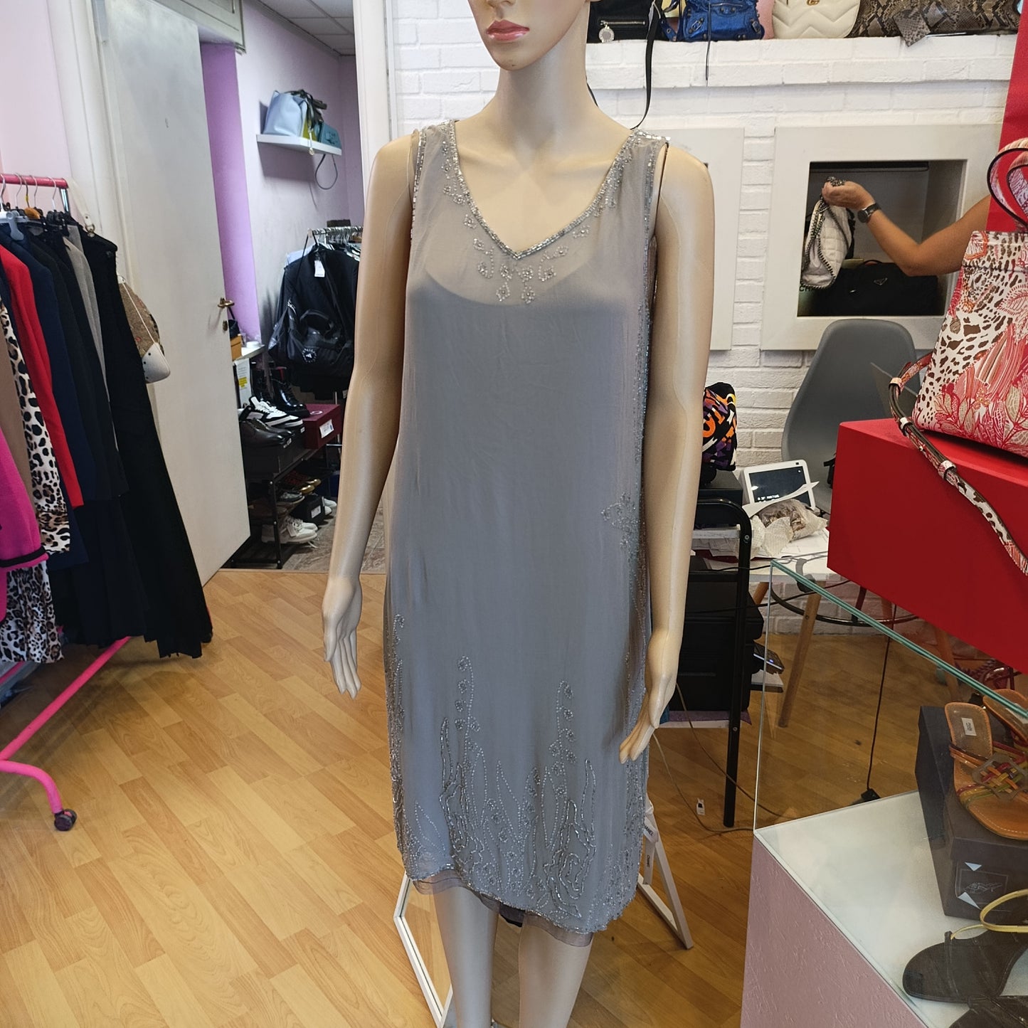 Abito DKNY tg 8 in seta
