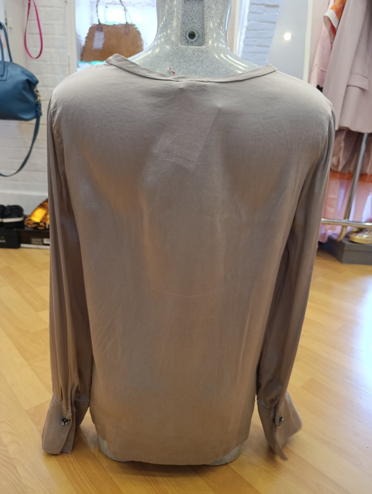 Blusa maliparmi colorazione grigia tg 42