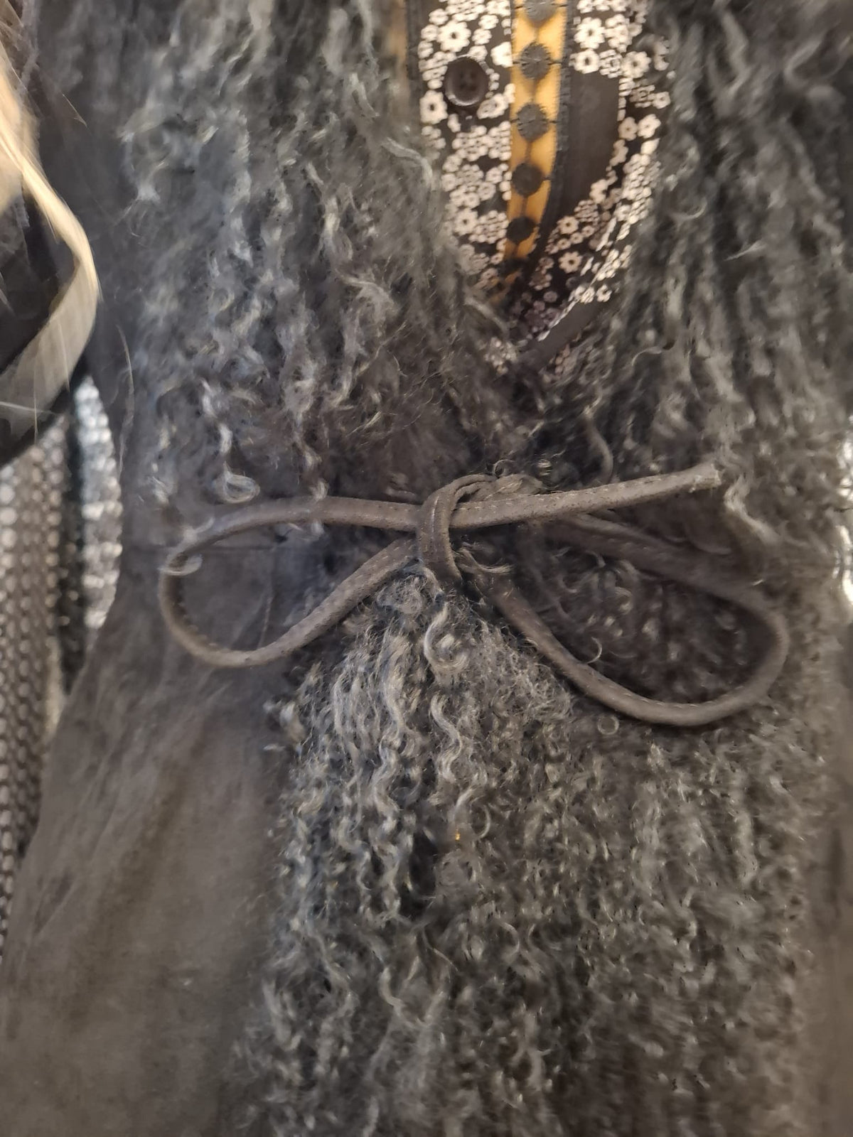 Cappotto Pollini tg 42 pelle e pelo