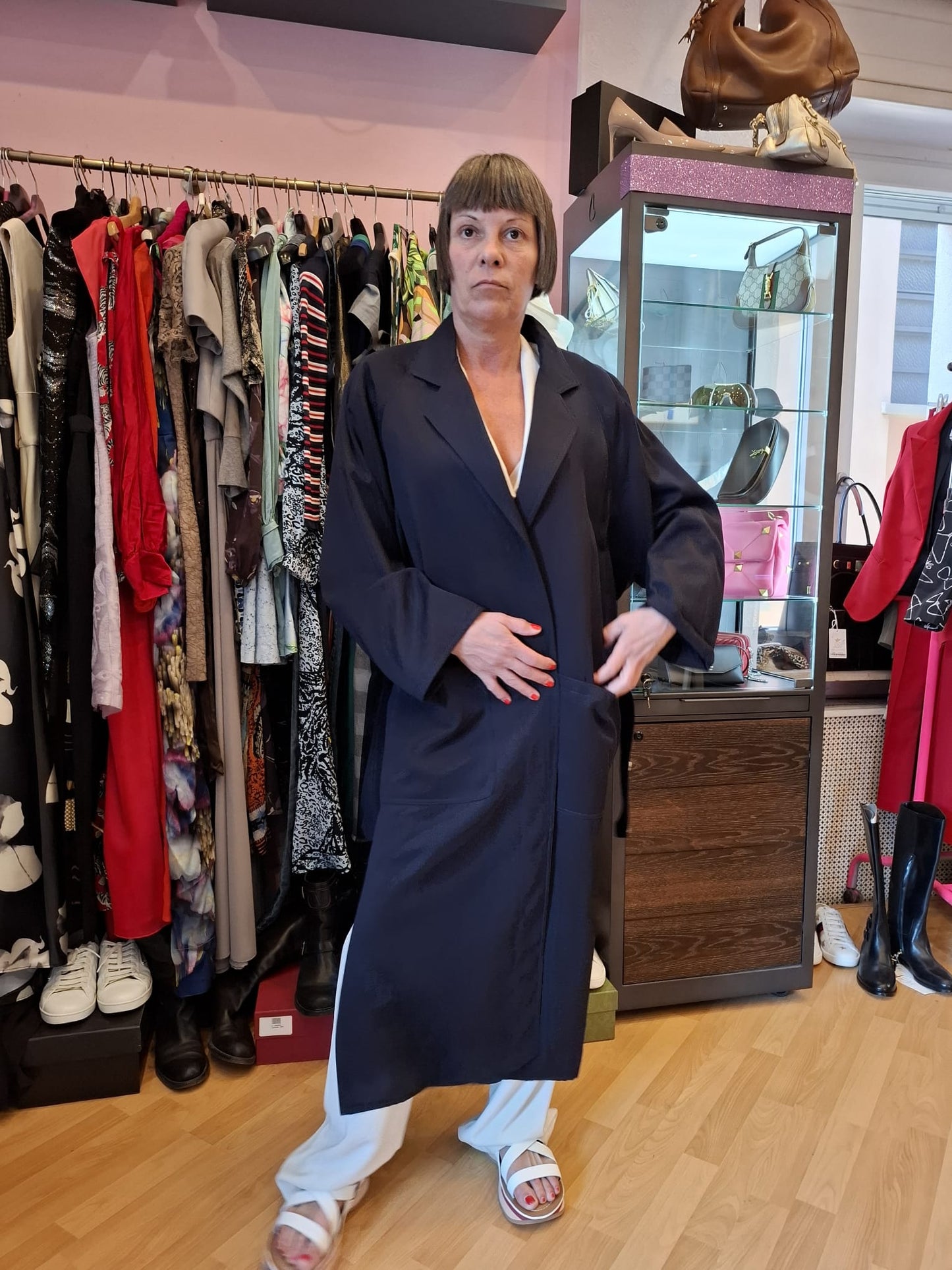 Trench Les Copains vintage tg M over