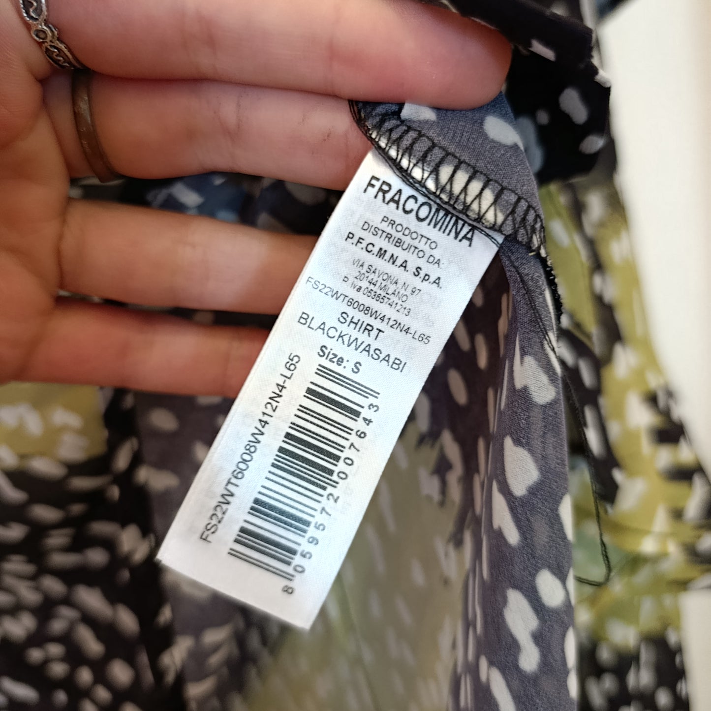Camicia francomina nuova con cartellino tg s