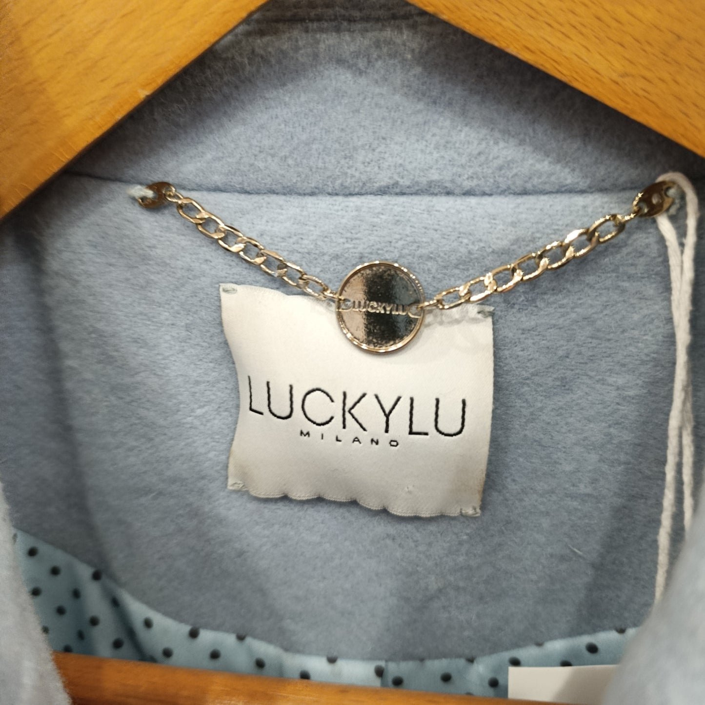 Cappotto luckylu tg 40/42 colorazione carta da zucchero