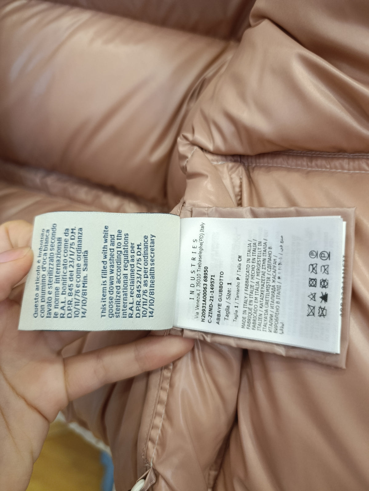 Piumino Moncler nuovo tg 40