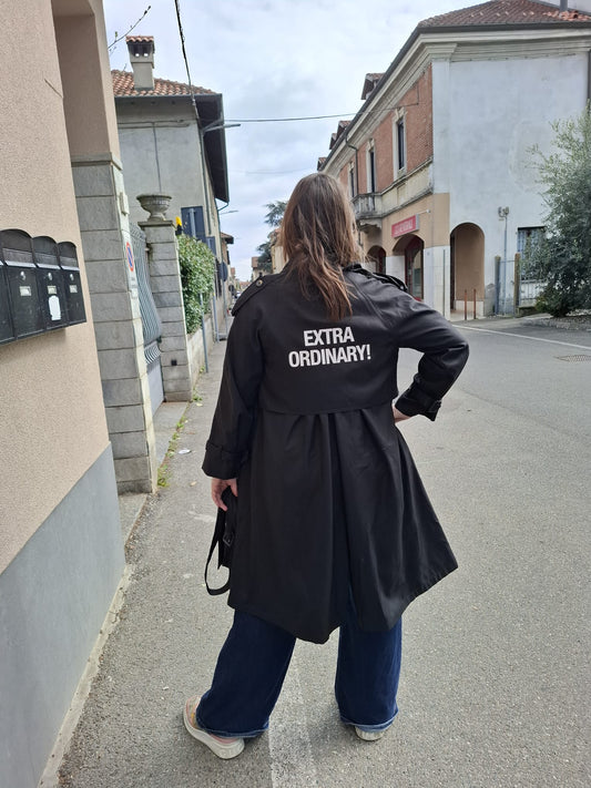 Trench vicolo tg L nero