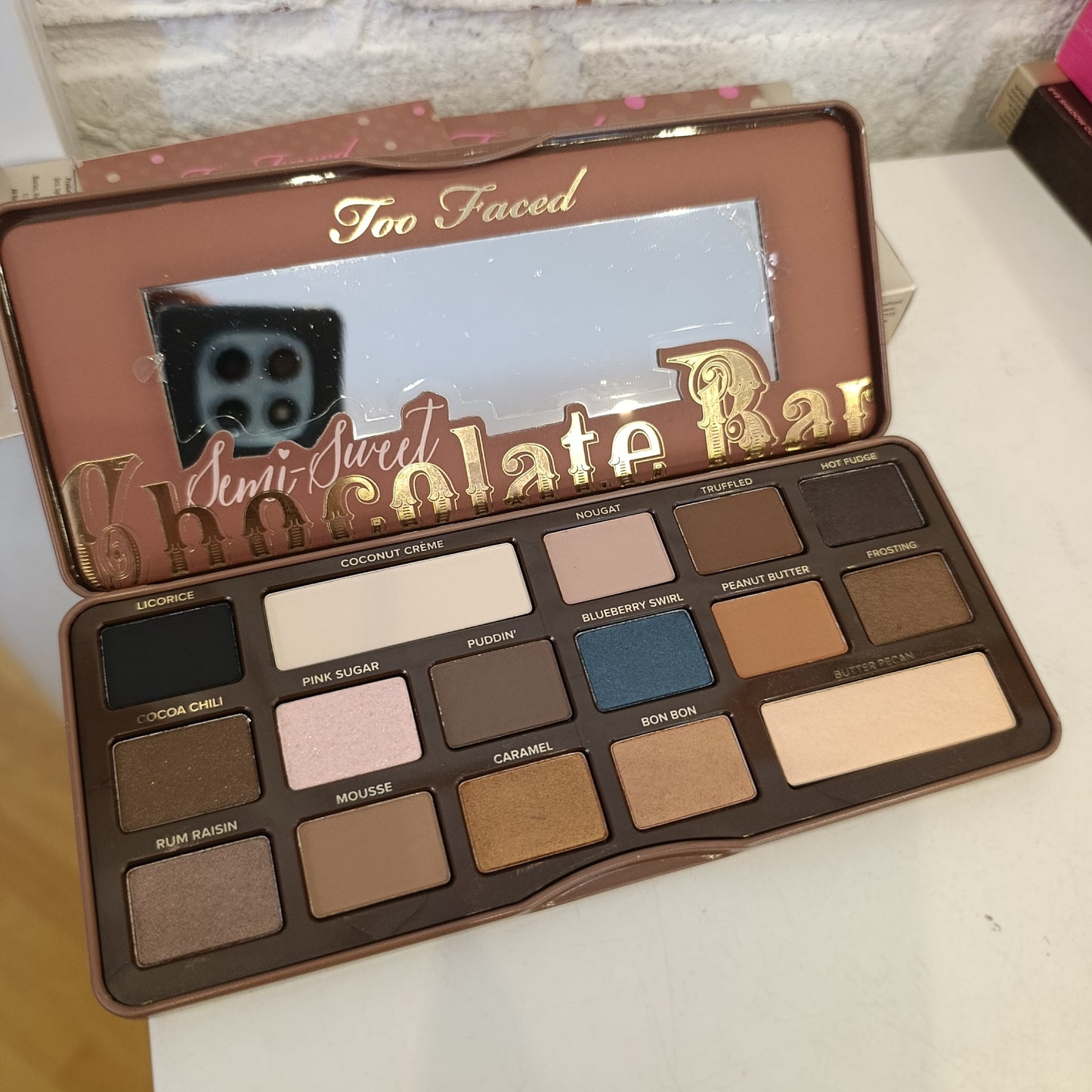 Palette too Faced semi-sweet chocolate bar