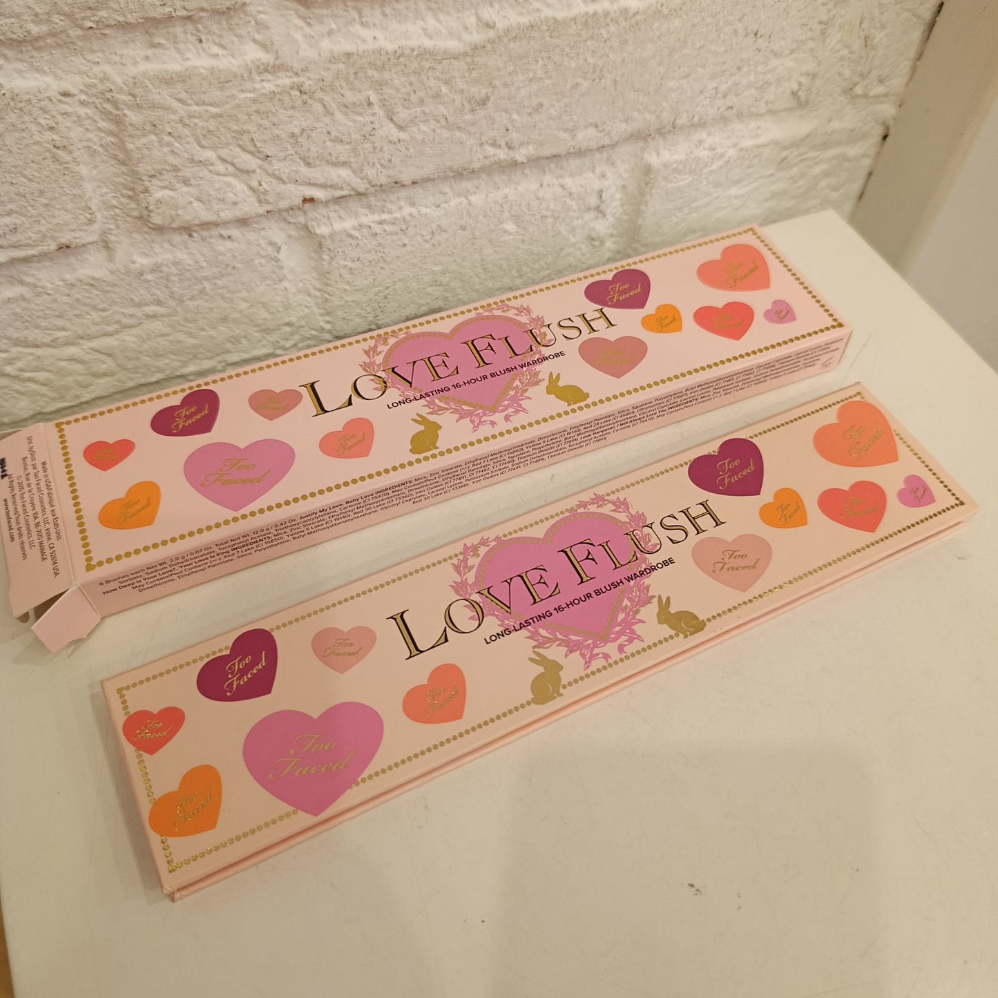 Palette blush Too Faced love flush