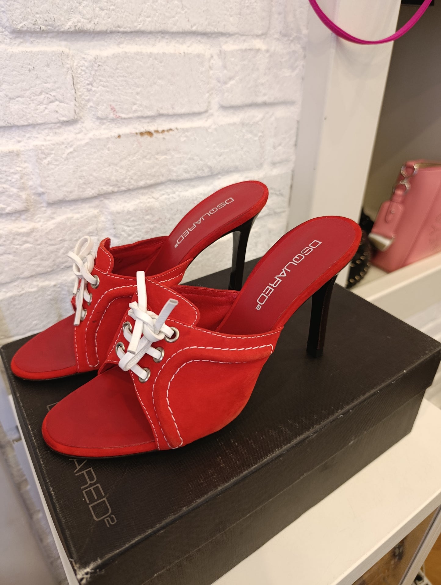 Tacchi dsquared2 n37 rosse