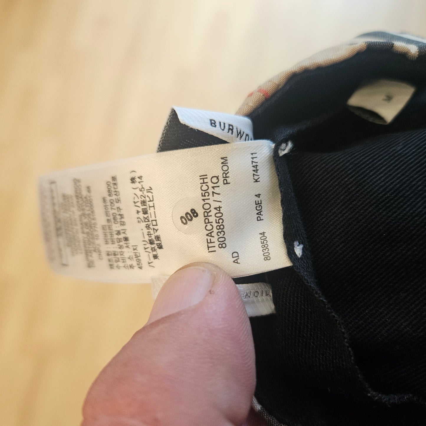 Berretto Burberry tg M