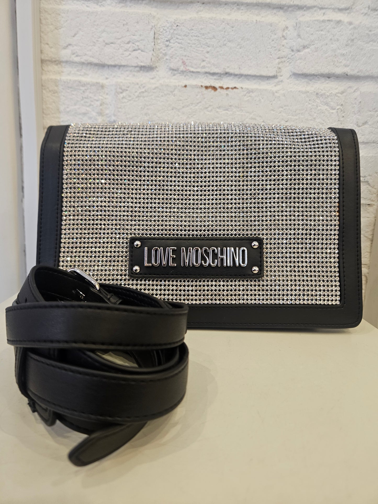 Borsa Love Moschino strass