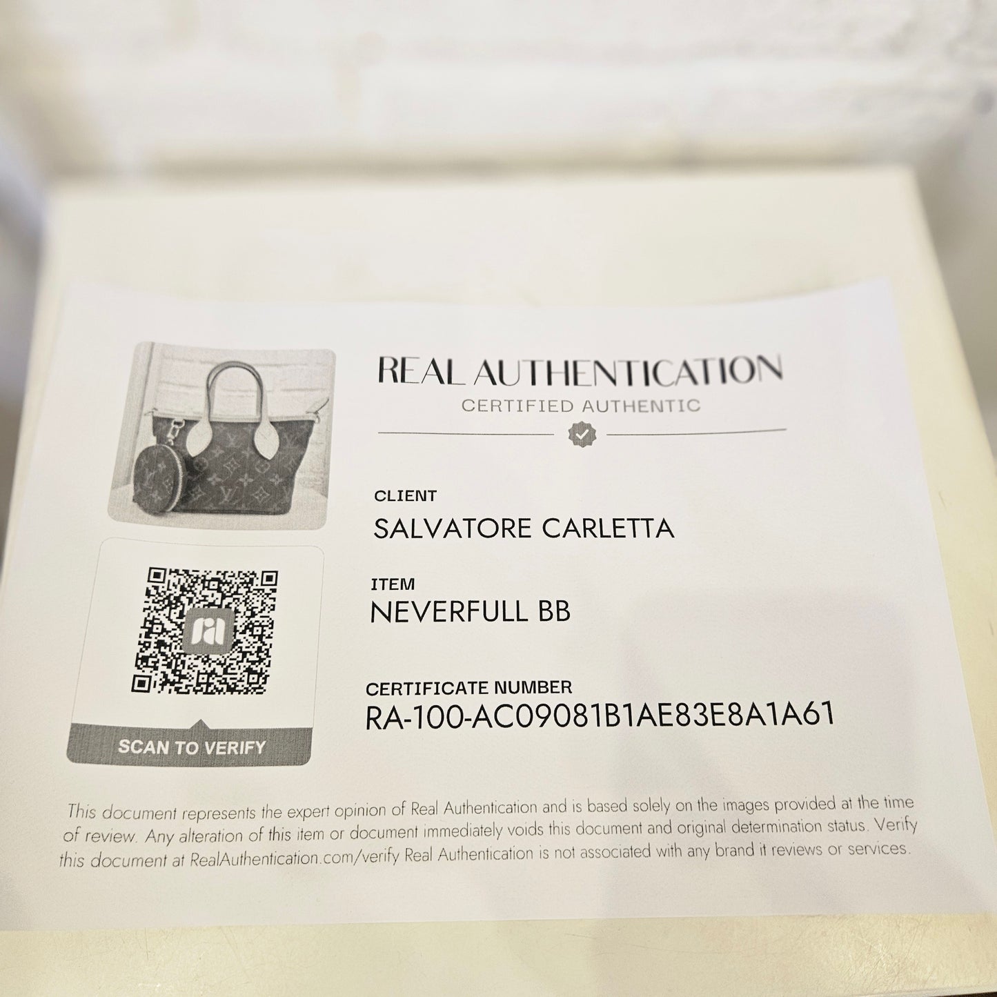 Neverfull BB Louis Vuitton