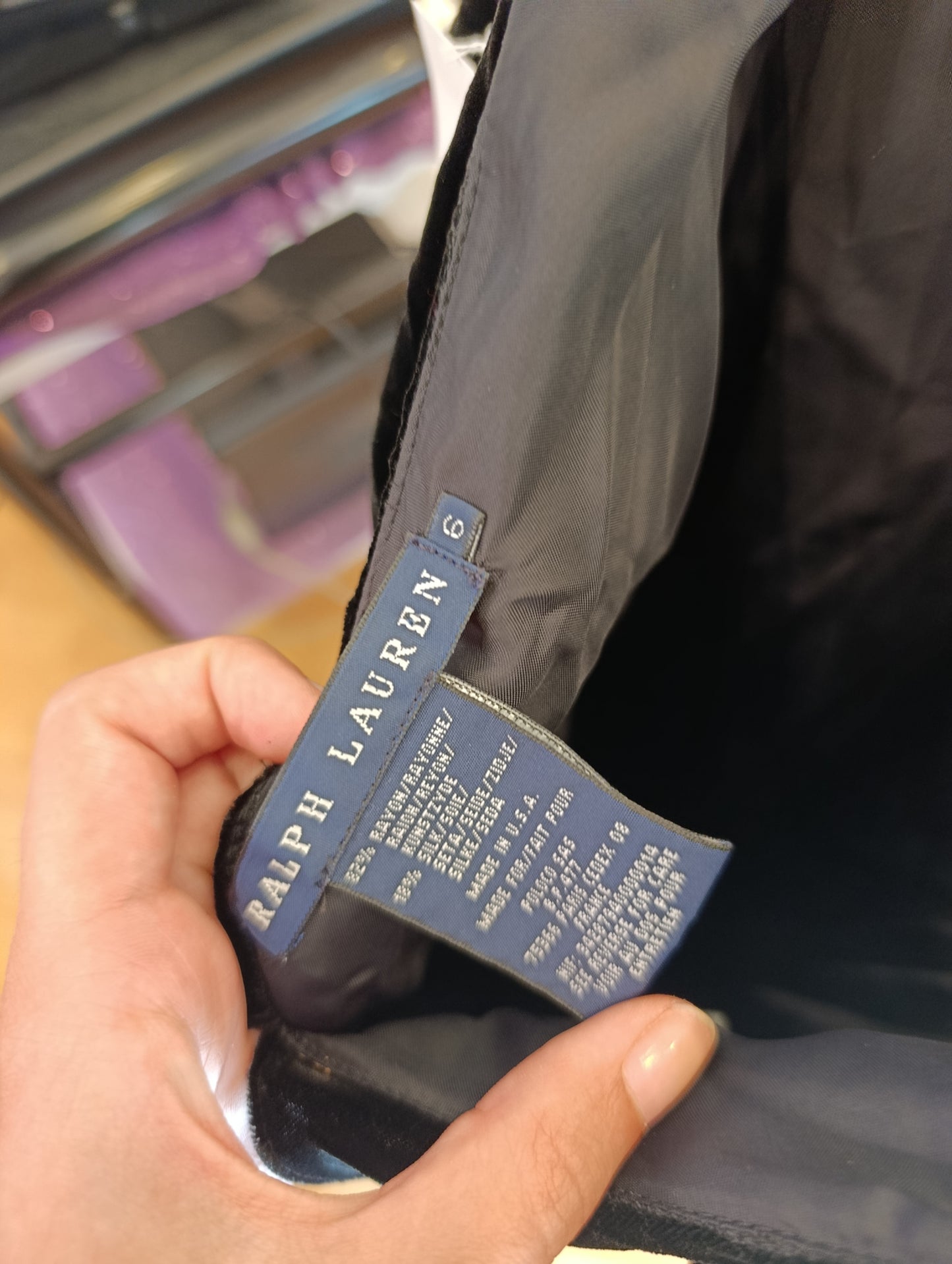 Abito Ralph Lauren tg 6 in velluto