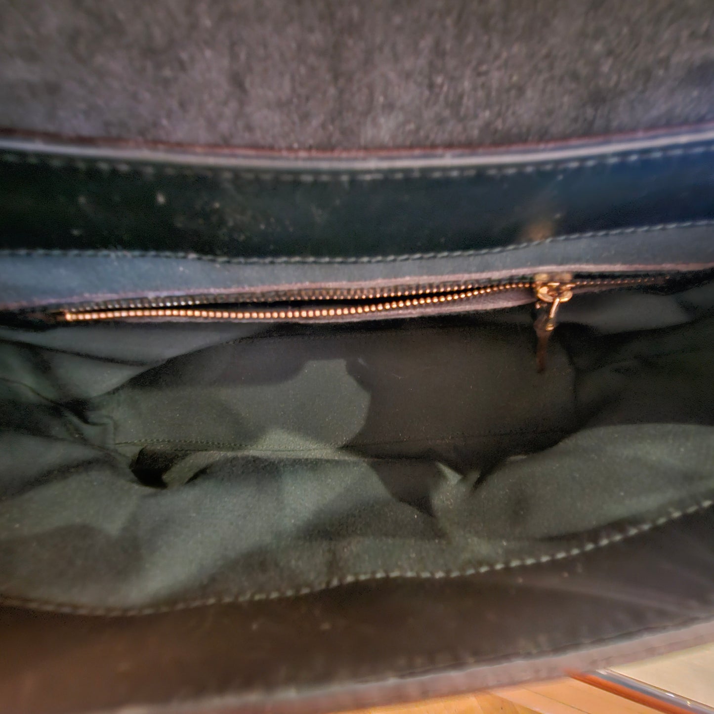 Borsa a spalla Gucci Patent Horsebit