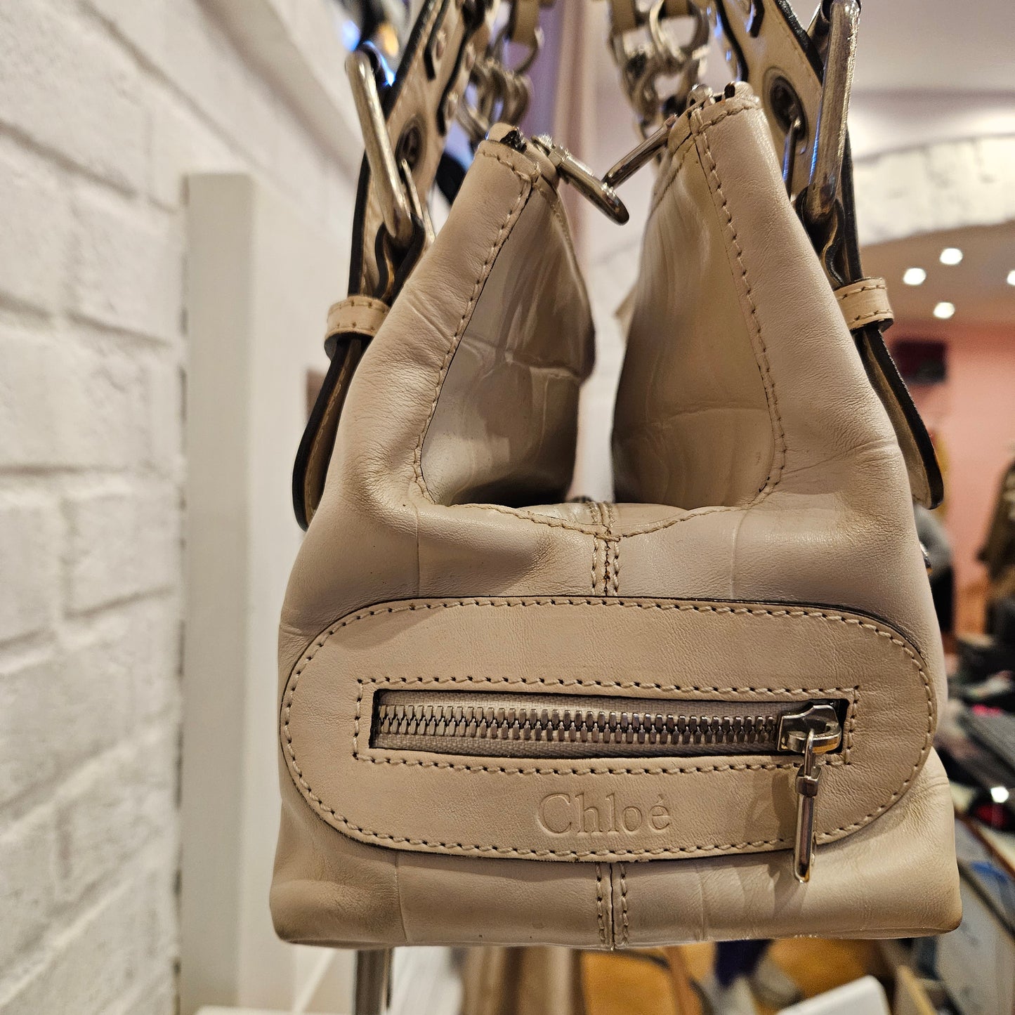 Borsa Chloé white avory