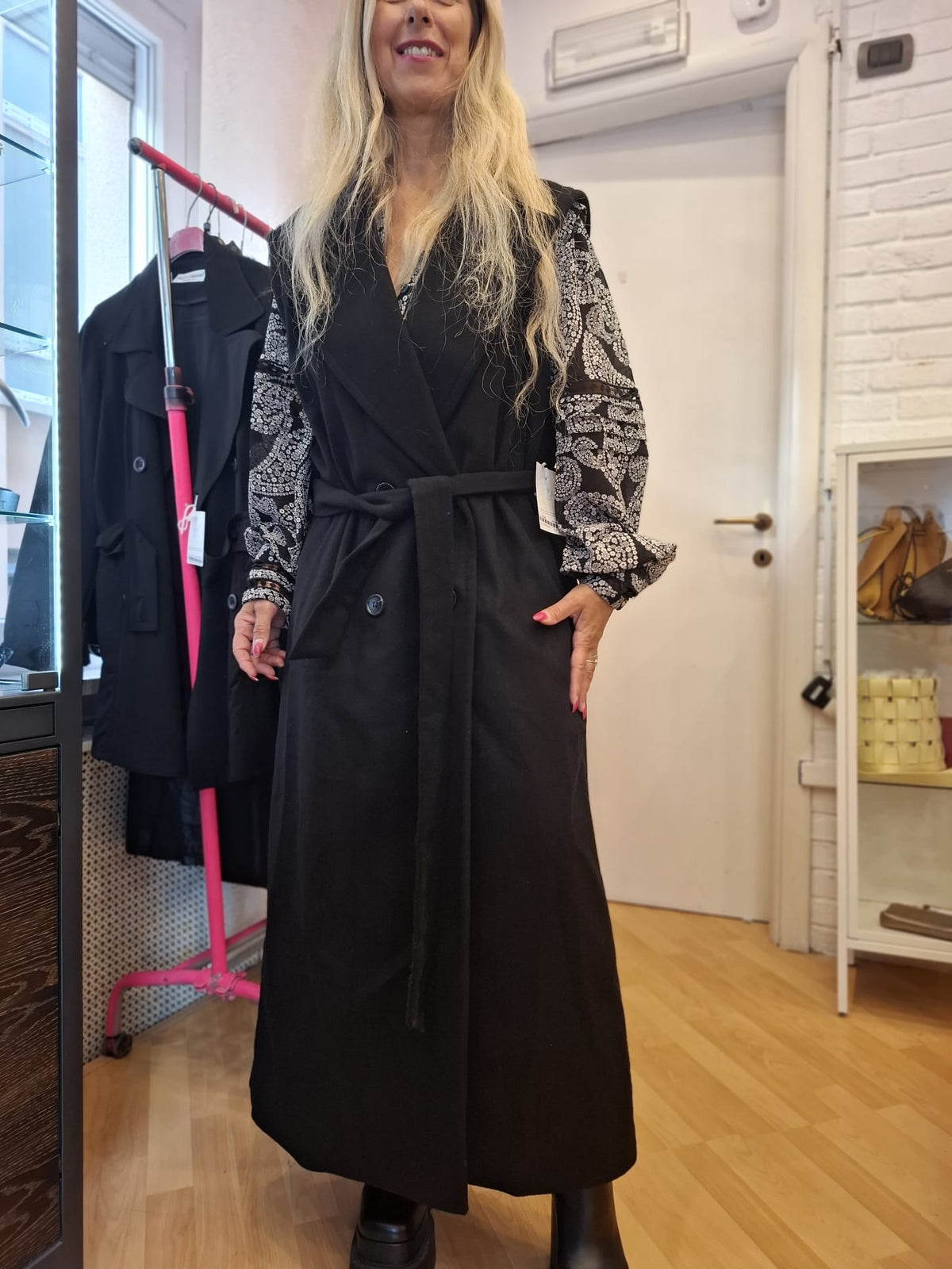 Cappotto smanicato Patrizia Pepe tg 46 ridotta