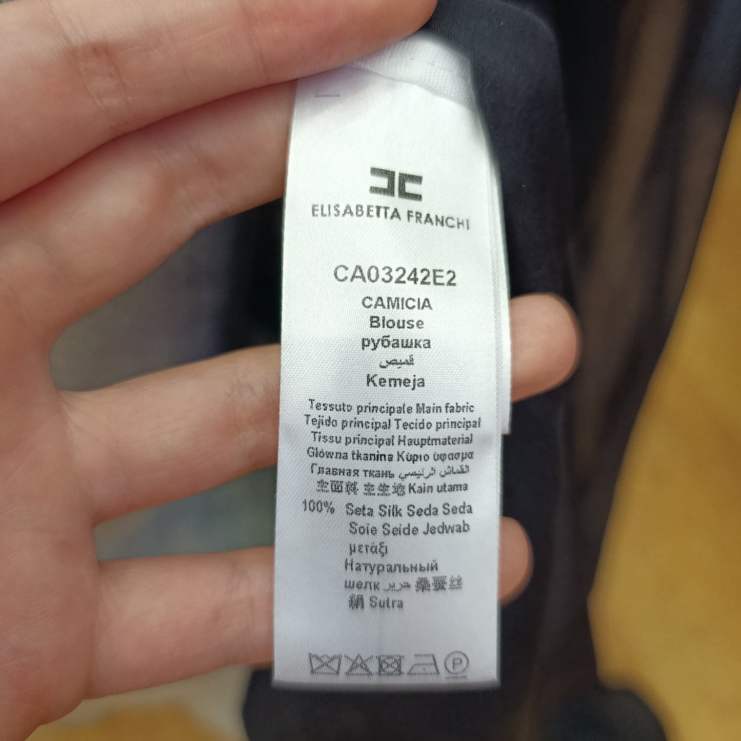 Blusa Elisabetta Franchi nuova con cartellino tg 38 in seta