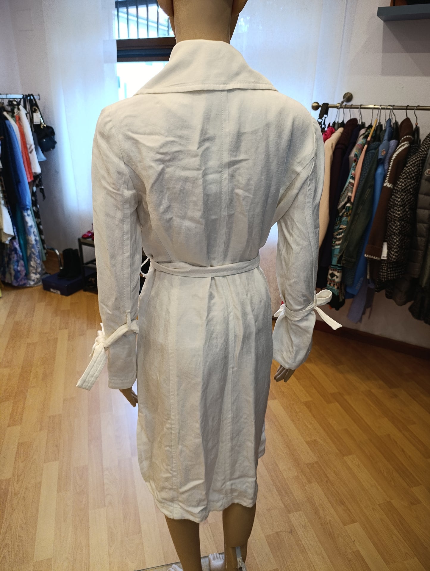 Trench bianco Max&Co tg 36 oversize