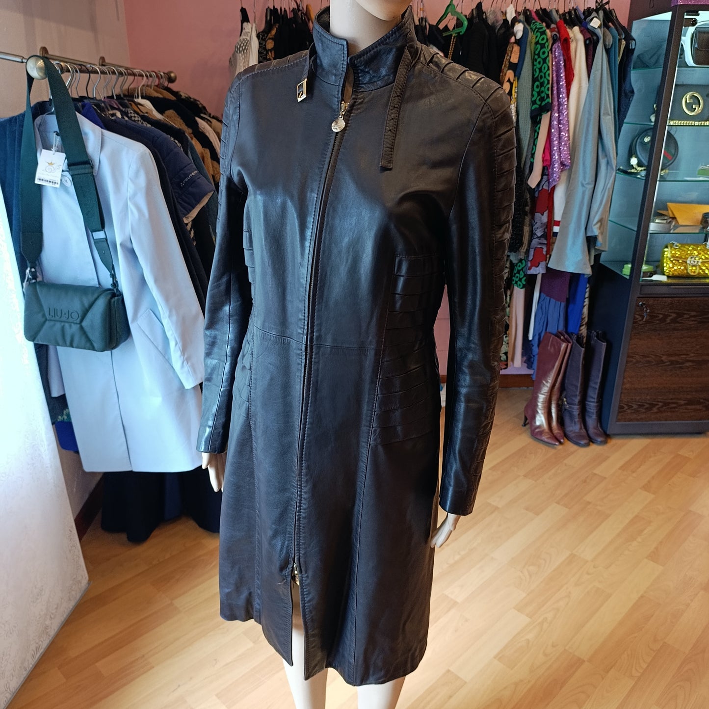 Trench in pelle Jean-louis scherrer tg 40