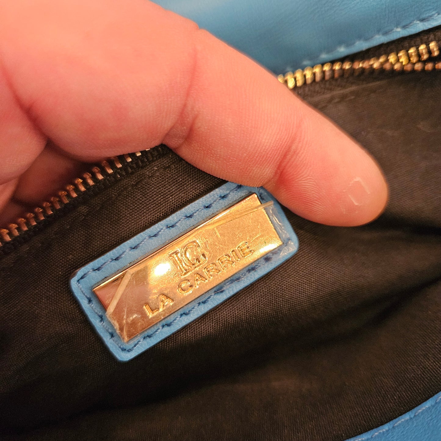 Borsa La Carrie azzurro