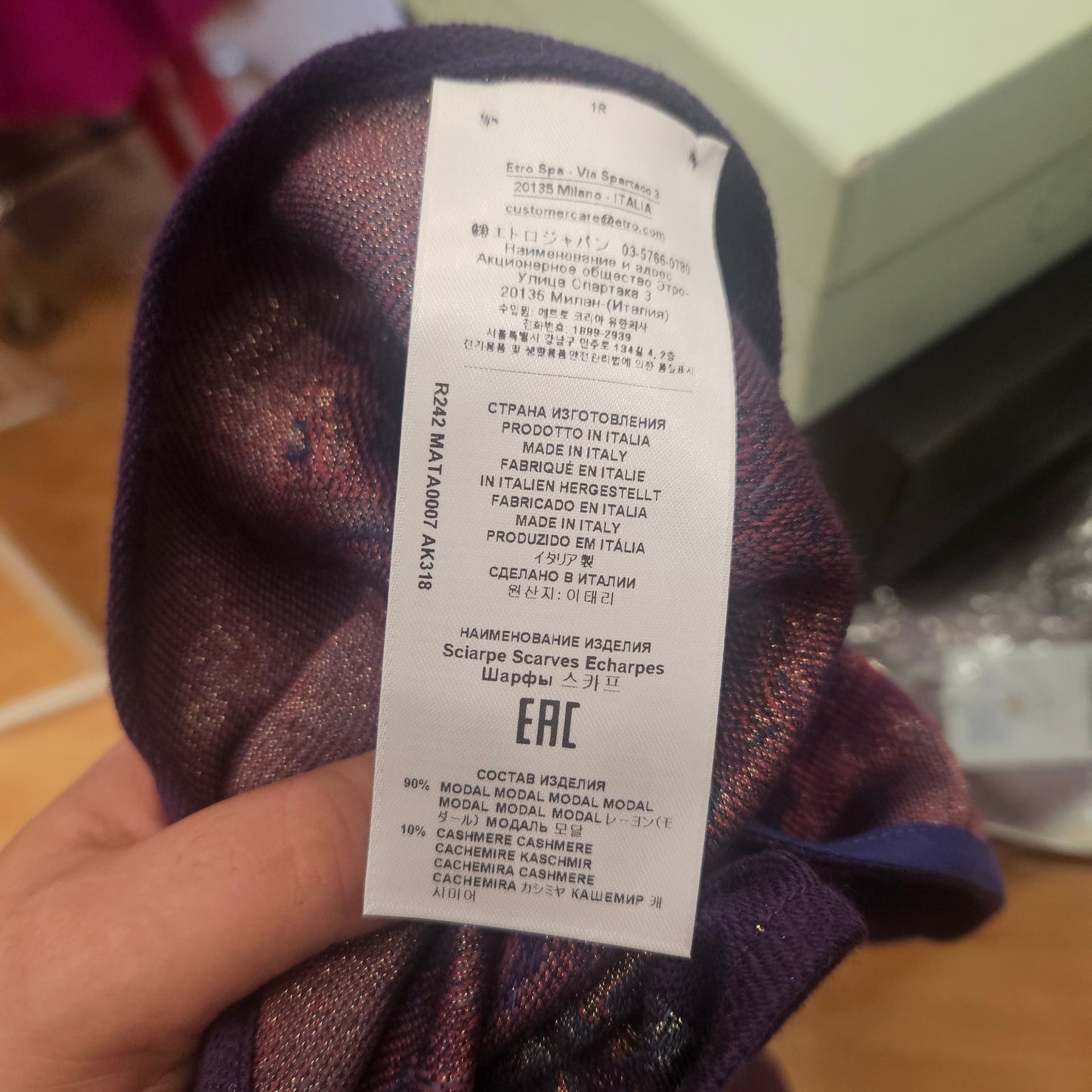 Cappa Etro tg U.