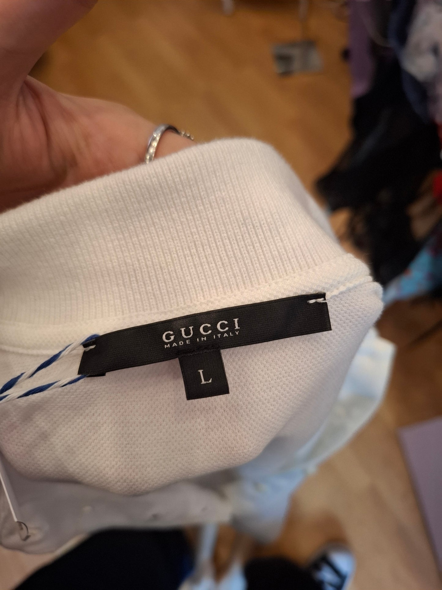 Polo Gucci bianca tg L