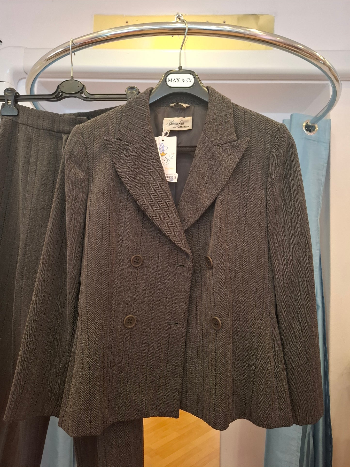 Completo Max Mara tg 40 grigio linea 'Pianoforte'